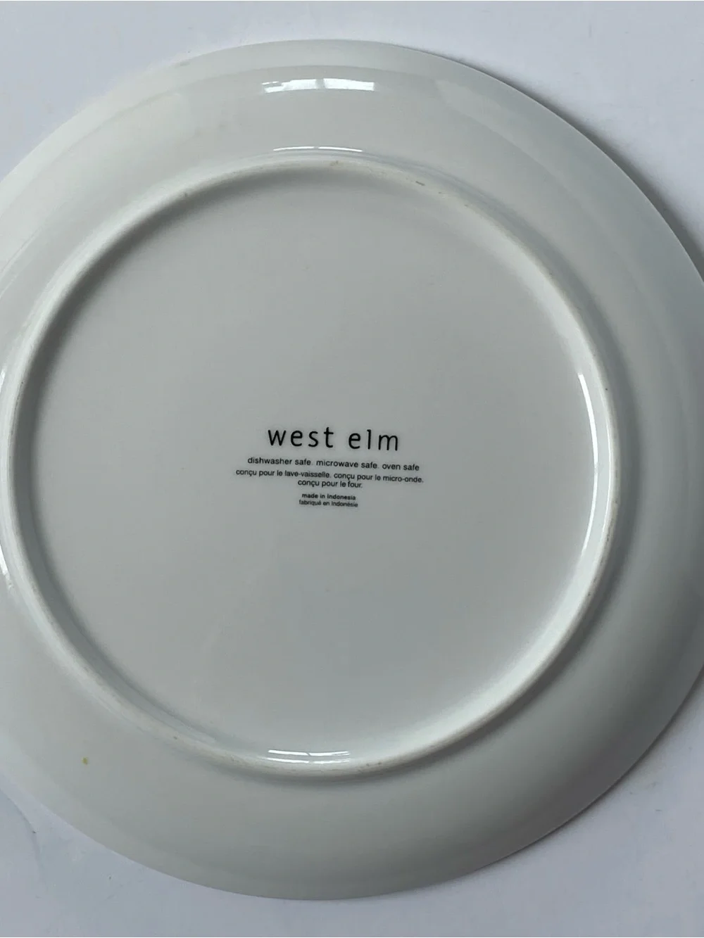 West Elm Owl Plate 8.5” Serving Art Drawing Display Bird Ceramic Birding Tree